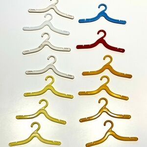 Lot of 13 Vintage Barbie Clothes Hangers 1960s Mattel